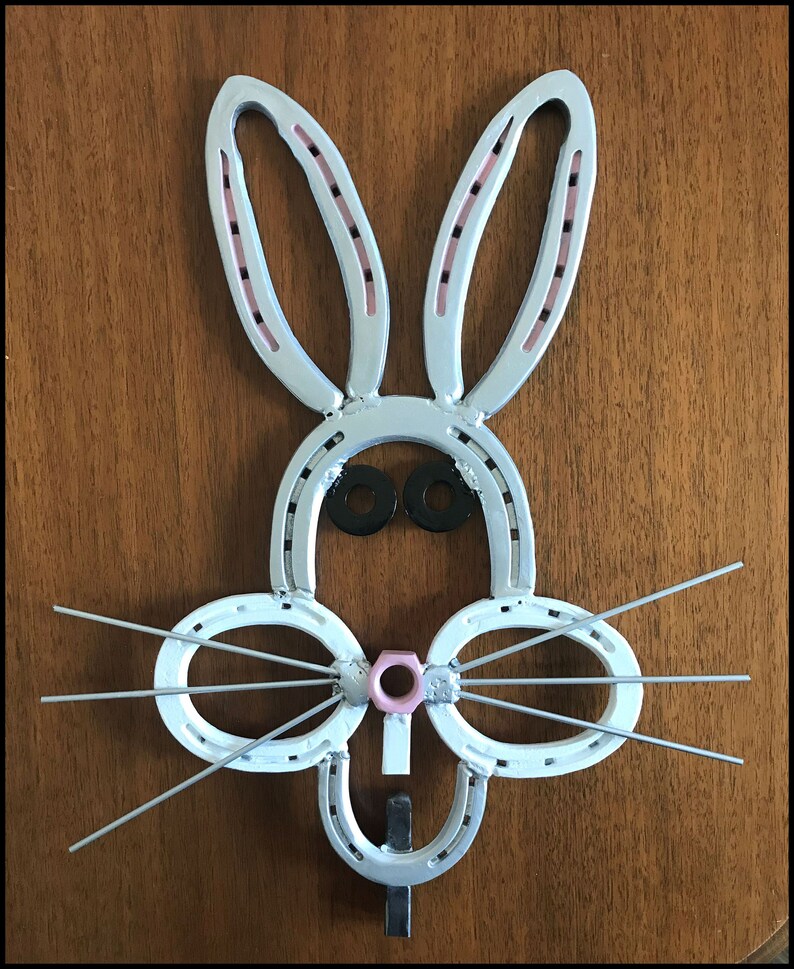 BUGS BUNNY Rabbit Horseshoe Garden Stake INTERCHANGEABLE Hand | Etsy