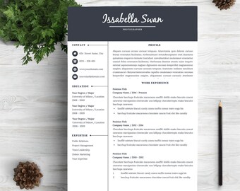 Modern CV-sjabloonpakket, strak CV-ontwerp (digitale download)