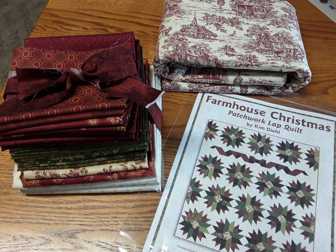 Farmhouse Christmas Kit by Kim Diehl with Backing Fabric Etsy