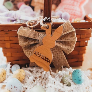 Easter Basket Tags: Personalized Easter Basket Tag One Ear Down image 1