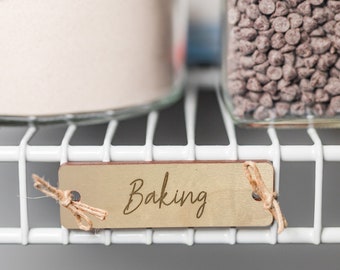 Custom Pantry Labels for Pantry Shelves - Script Font