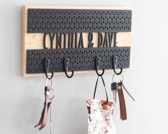 Personalized Wall Hook Rack: Dog Leash Hook, Key Hook for Wall