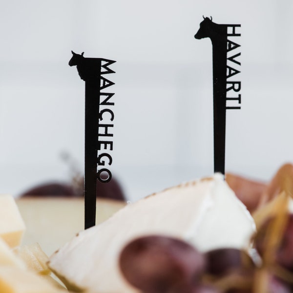 Custom Food Labels: Cheese Tags