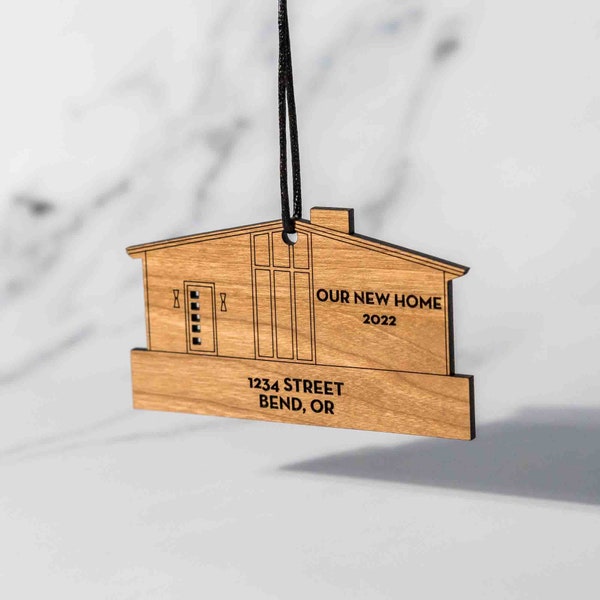 Mid Century House Ornament Etsy