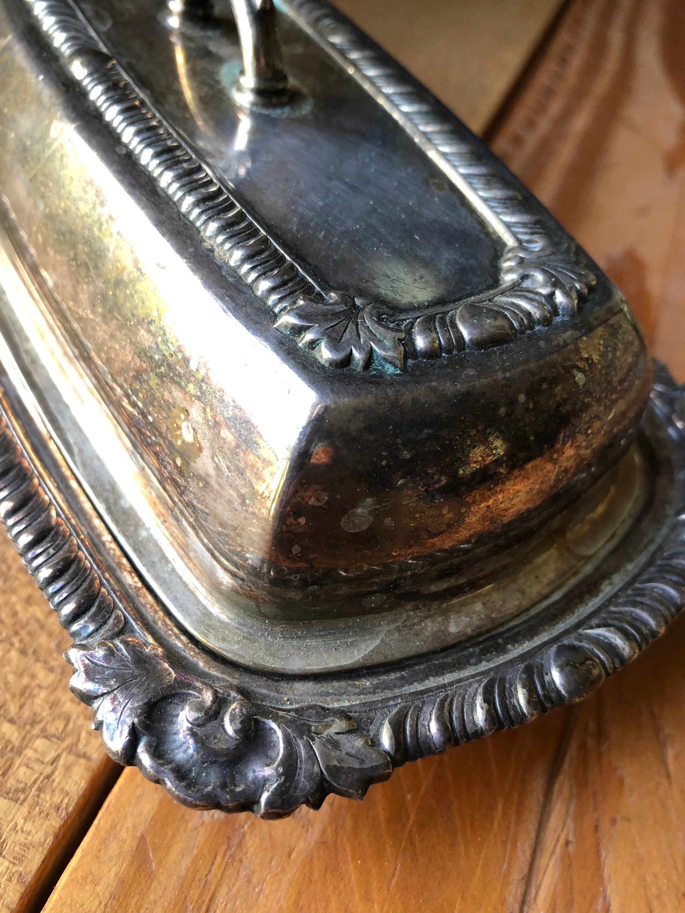 Pilgrim 73 Silverplated 3 Piece Covered 1/4 Pound Butter Dish Etsy