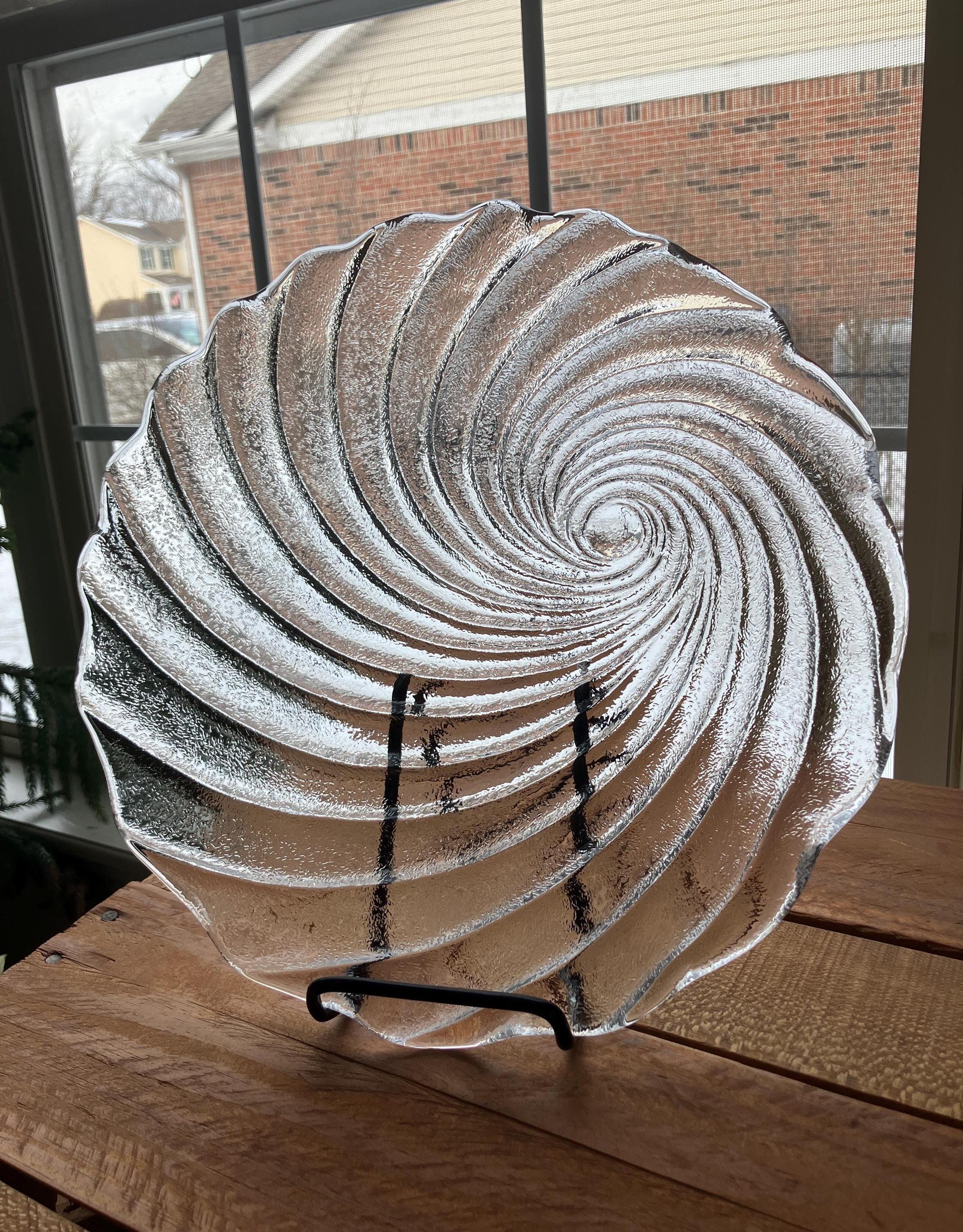 made in Italy お皿 IVV Selezione | IVV Italian Glass | Mouth Blown Scalloped Cheese