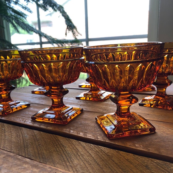 Amber Mt Vernon Glasses Etsy