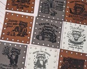 Teacher Appreciation 2"X2" Faux Leather Patch Set, Crochet, Leather Engraved Sew In Patches, coffee cozy