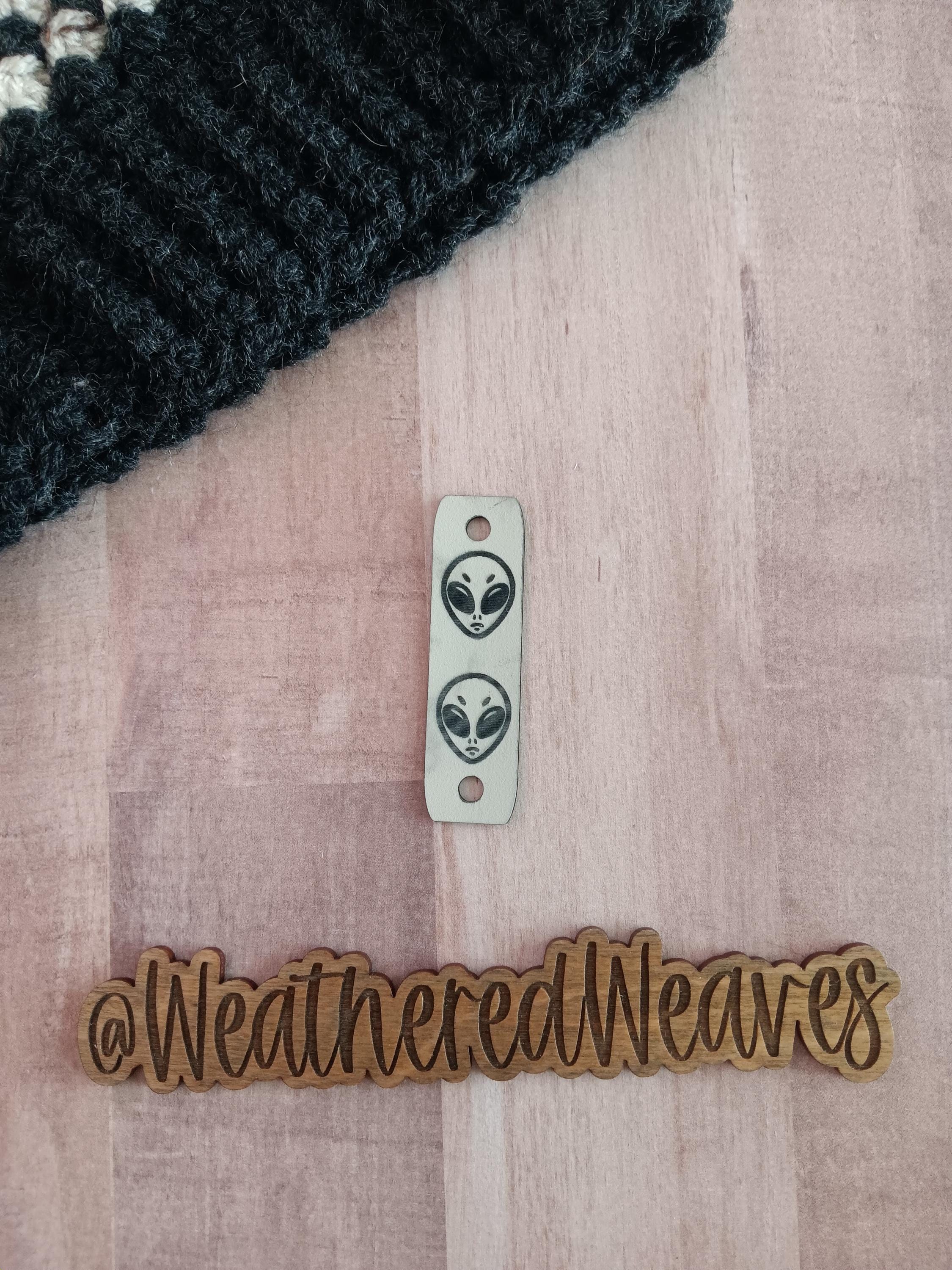 Made to Order Alien, Smiley Face, Rivet Chicago Screw Label, No Sew ...