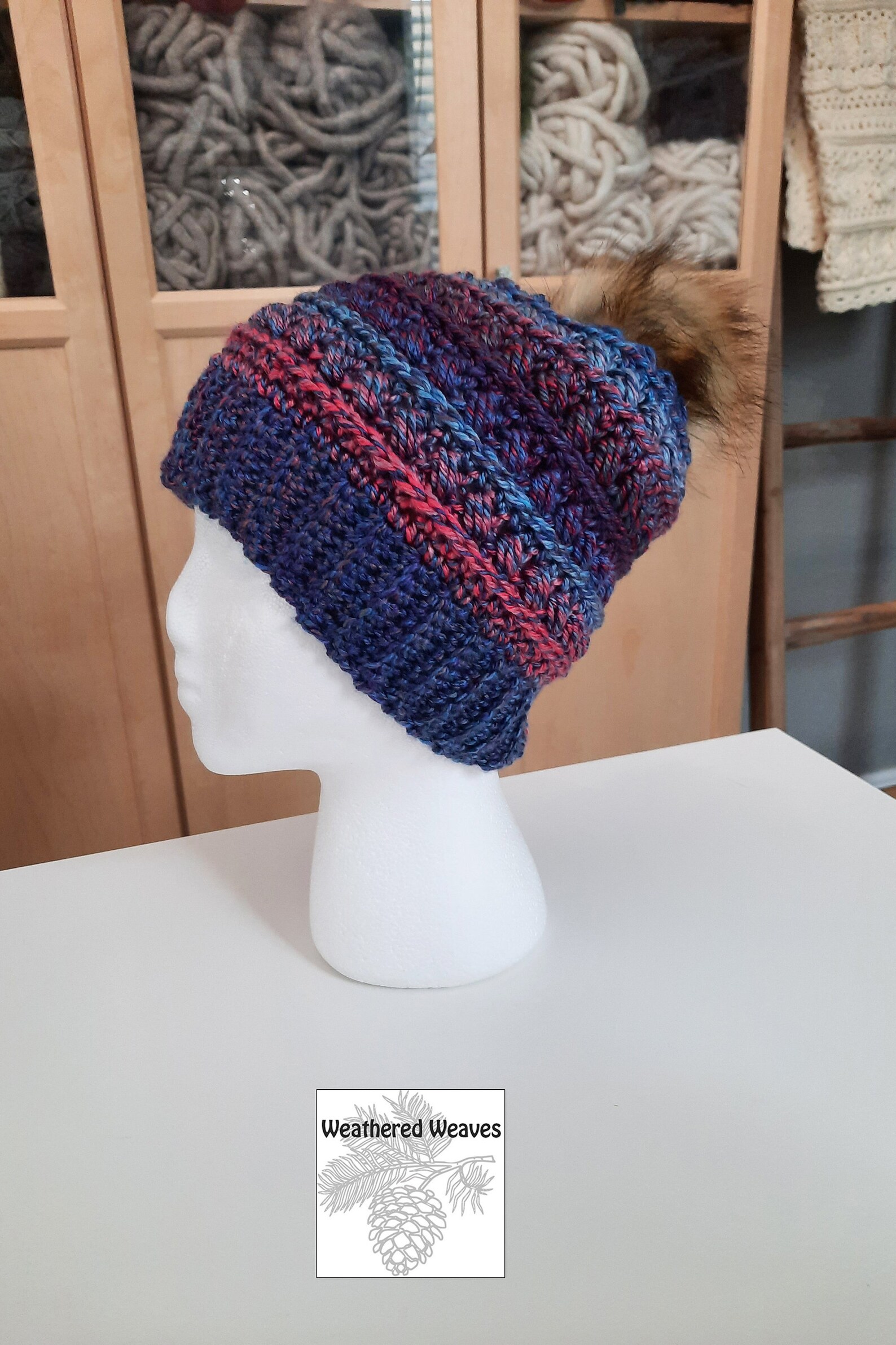 Macy Beanie Hat Handmade Womens Crochet Multi Color Beanie Etsy
