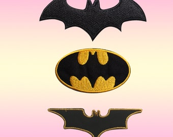 3.5/" Batman comics super hero crashhh set fabric applique iron on character