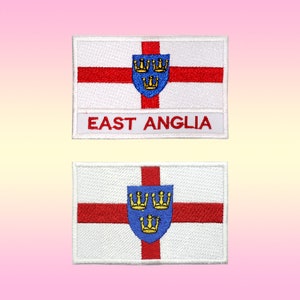 Essex County Flag Patch Iron On Patch Sew On Badge Embroidered Patch Essex County Flag Patch Iron On Patch Sew On Badge Embroidered Patch