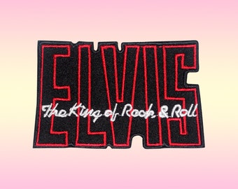 Elvis Presley Patch Embroidered Iron On Or Sew On Badge