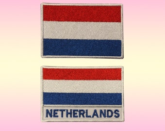 Netherlands Holland Dutch Nederland National Flag Sew on Patch Free Shipping 