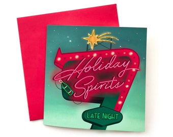 Holiday Spirits Christmas card