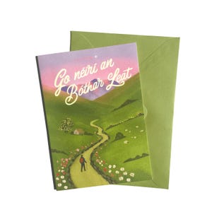 Go n-éirí an bóthar leat Irish Blessing Greeting Card