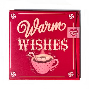 Warme wensen kerstkaart
