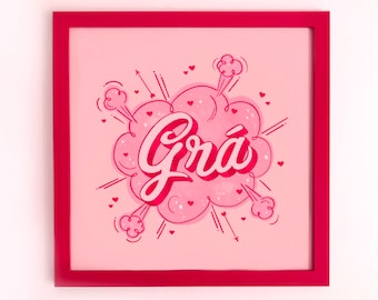 Grá Art Print 30cm x 30cm