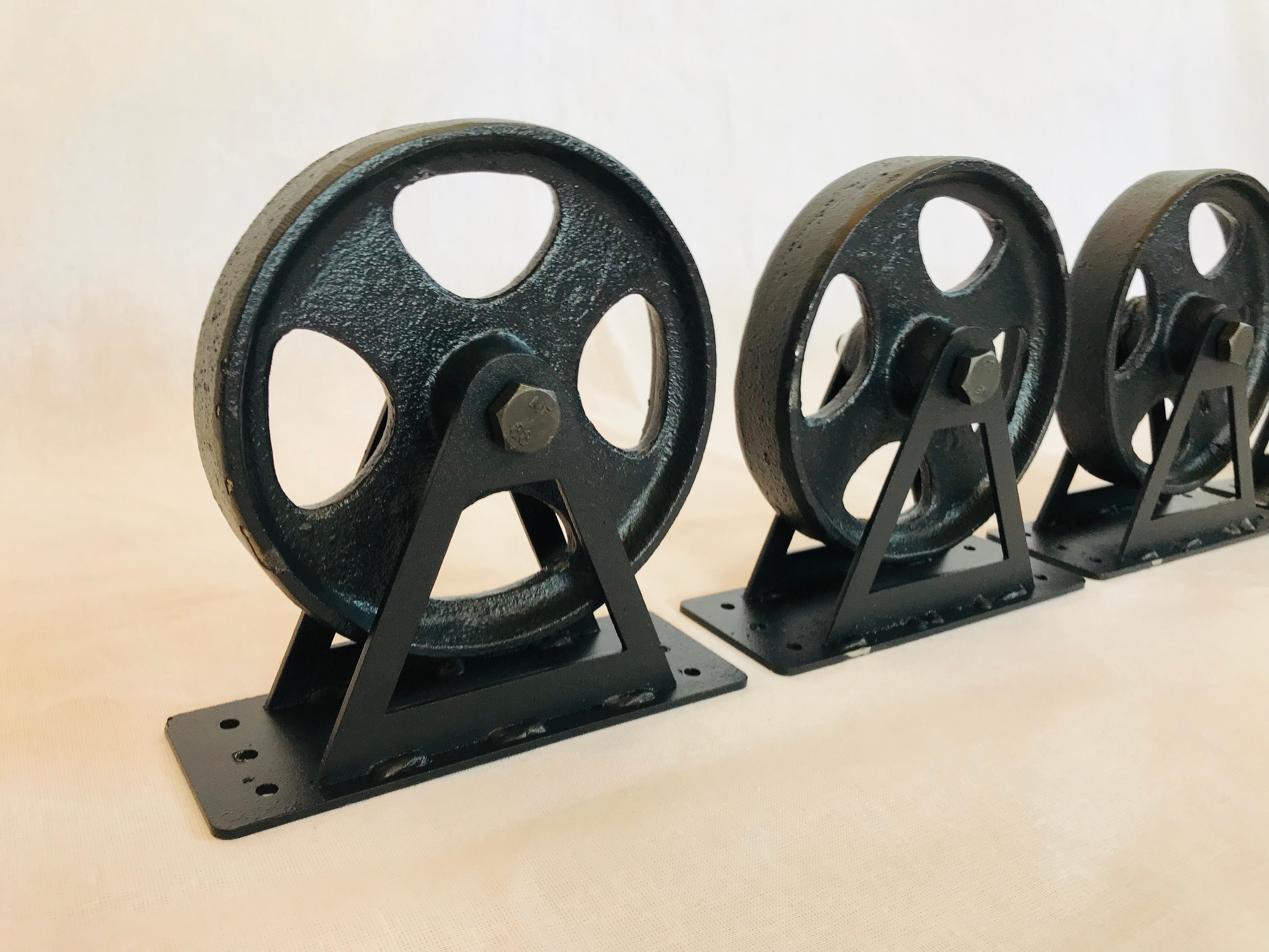 5.5 inches Rustic Coffee Table Casters vintage coffee table | Etsy