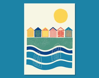 Abstract Illustration of Hove Lawns, Brighton.