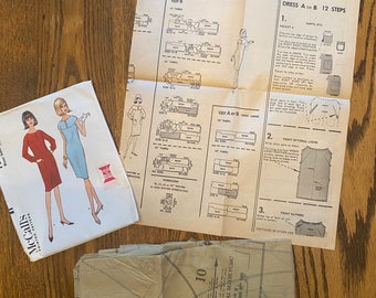 1965 Vintage Mccall's, Pattern 7959, Original UNCUT Pattern