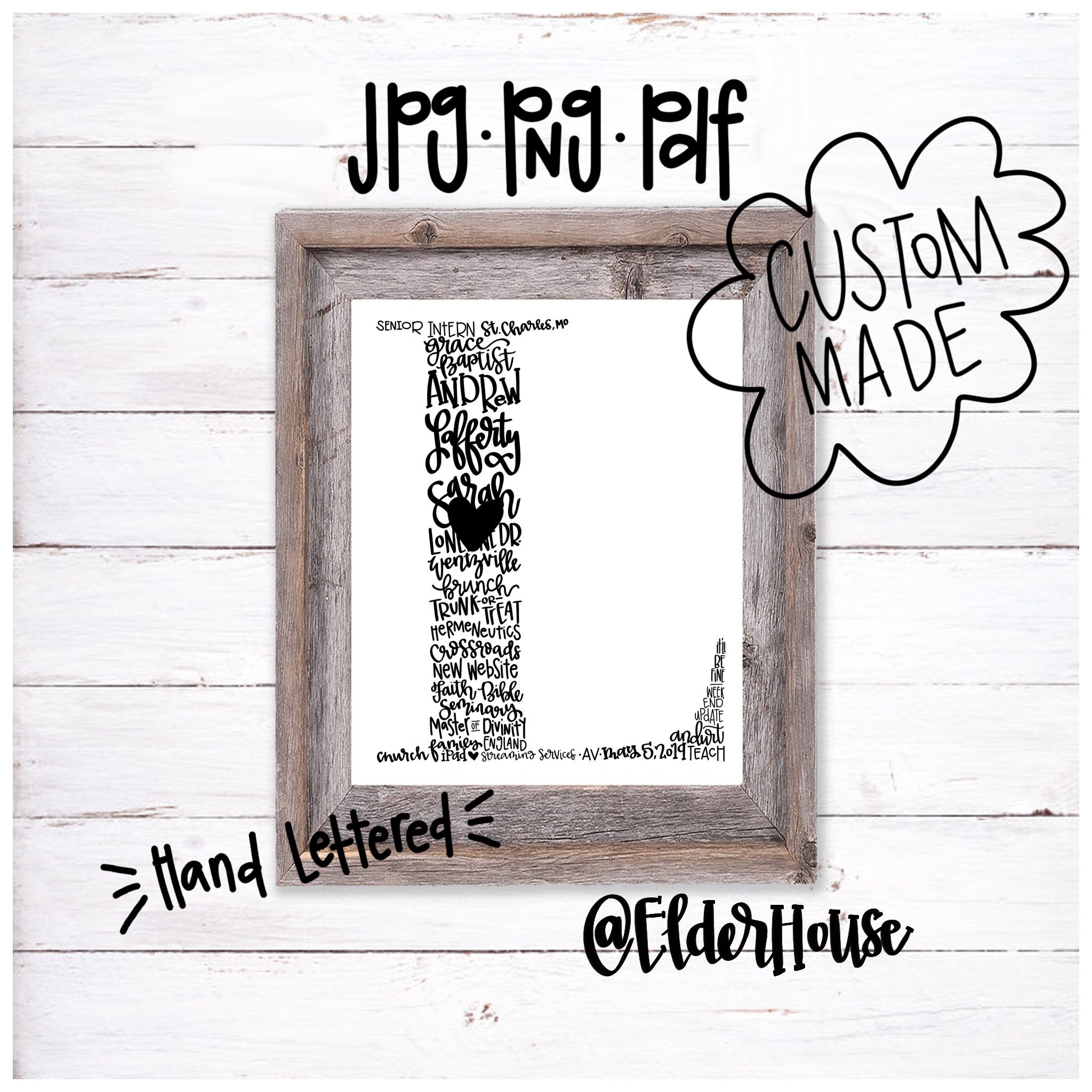 Custom Alphabet Letter Word Art - Etsy