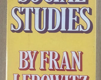 Social Studies by Fran Lebowitz vintage First Edition hardcover humor book 1981