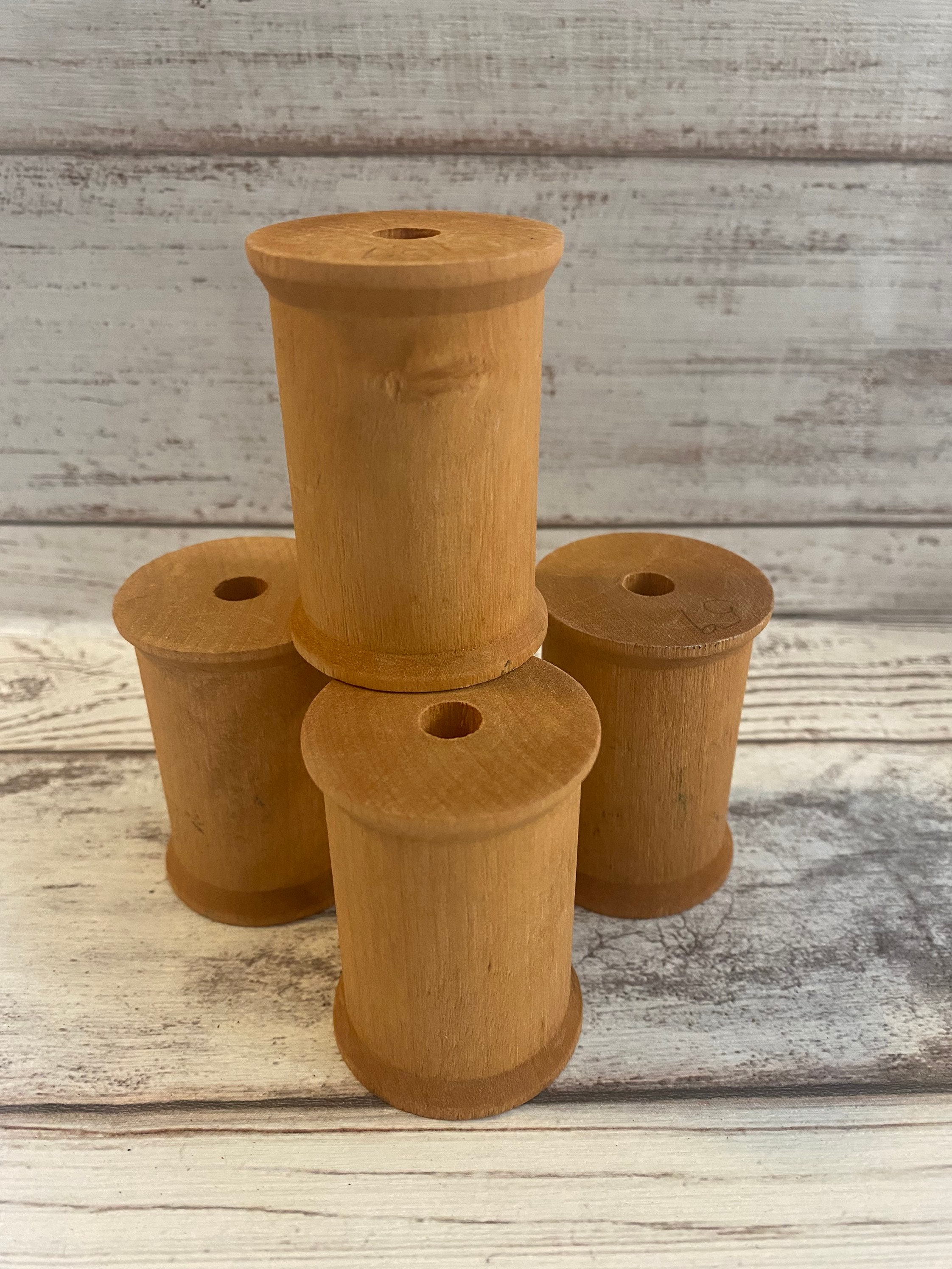 wooden-spools-2-inch-lot-of-4-etsy