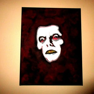 Pazuzu from the Exorcist acrylic painting
