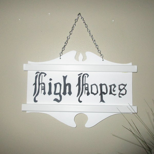 High Hopes Amityville horror house wall sign
