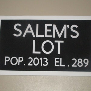 Salems Lot road sign