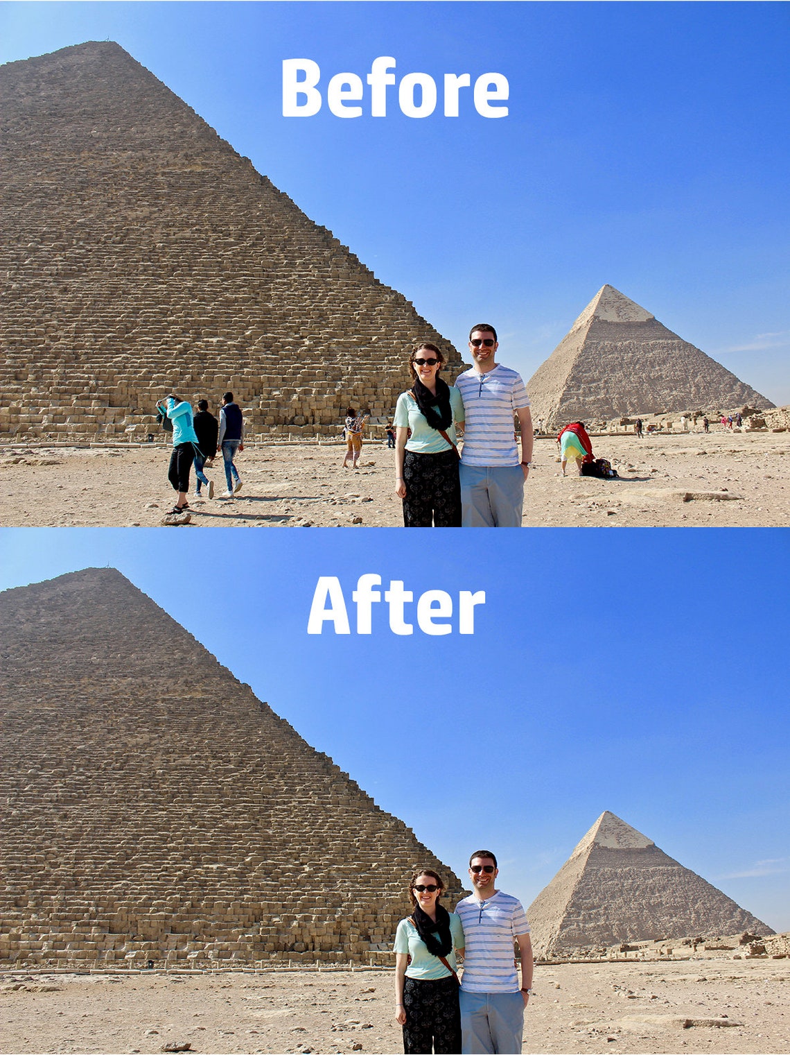 and remove unwanted people in the background Please Etsy