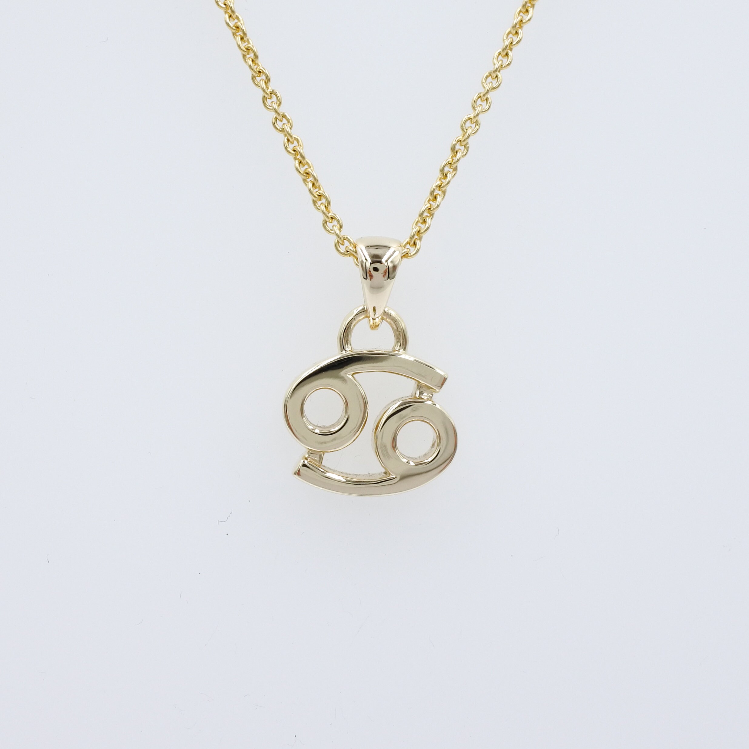 Solid 9ct Gold Zodiac Sign Cancer Charm Pendant