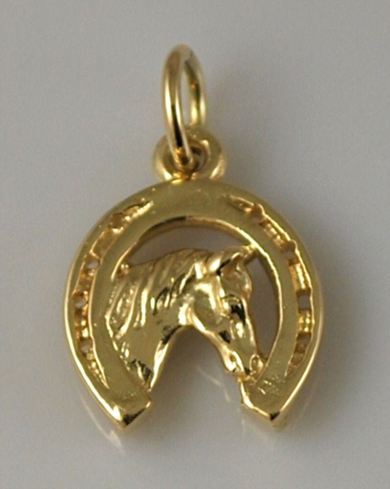 14K Yellow Gold Double Horseshoe Pendant Jewels Obsession Double Horseshoe Charm Pendant 16 mm 14K Yellow Gold Double Horseshoe Pendant Jewels Obsession Double Horseshoe Charm Pendant 16 mm