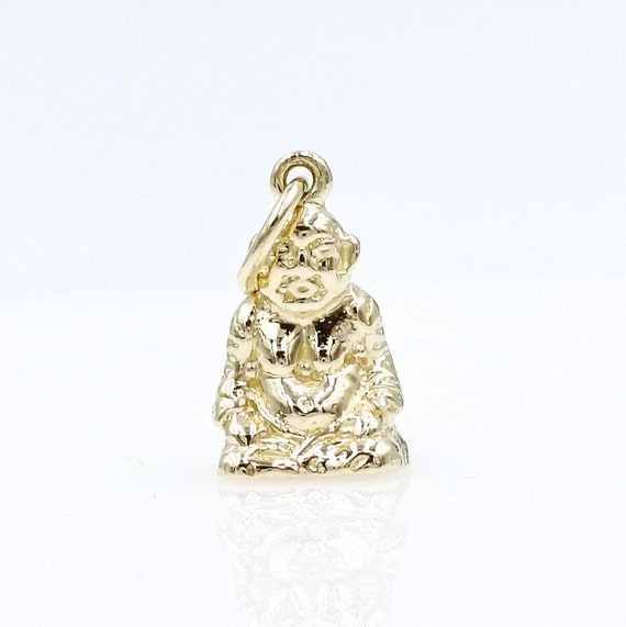 9ct gold buddha best sale pendant