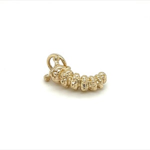 Solid 9ct Gold Caterpillar Charm Pendant