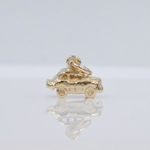 Solid 9ct Vintage Car Charm Pendant