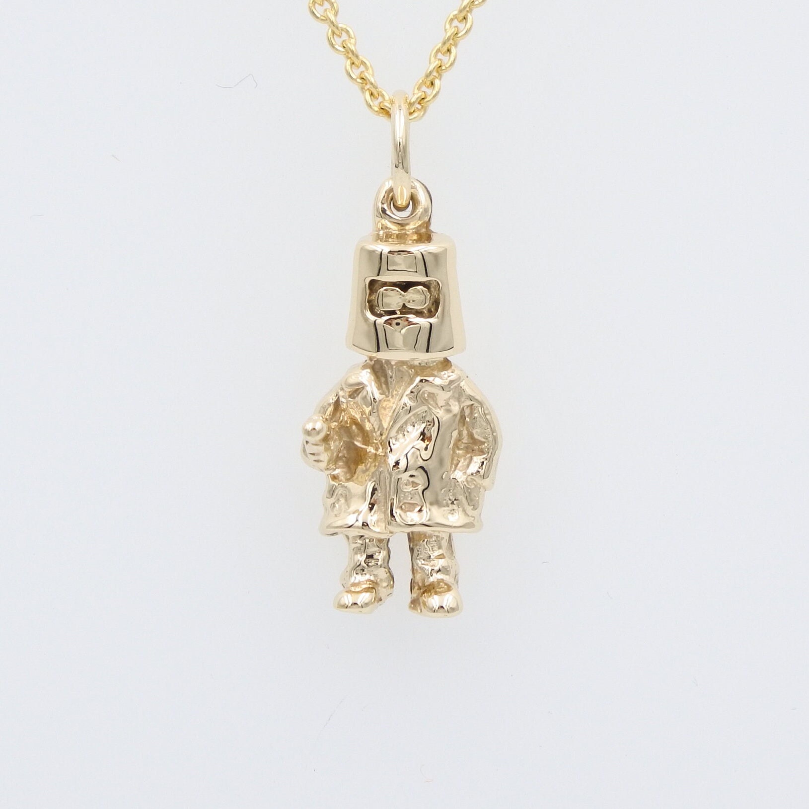 Solid 9ct Gold Ned Kelly Charm Pendant