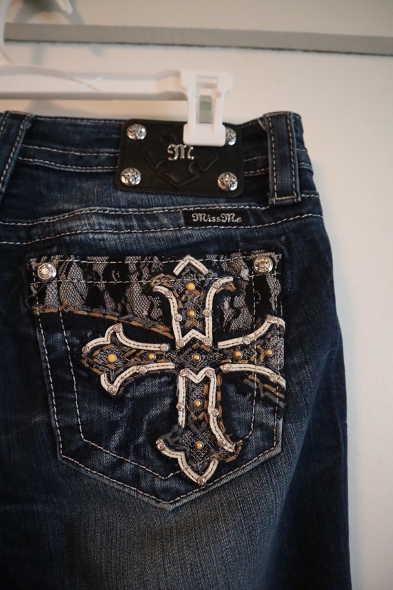 Miss Me Signature Bootcut Jeans Blue 