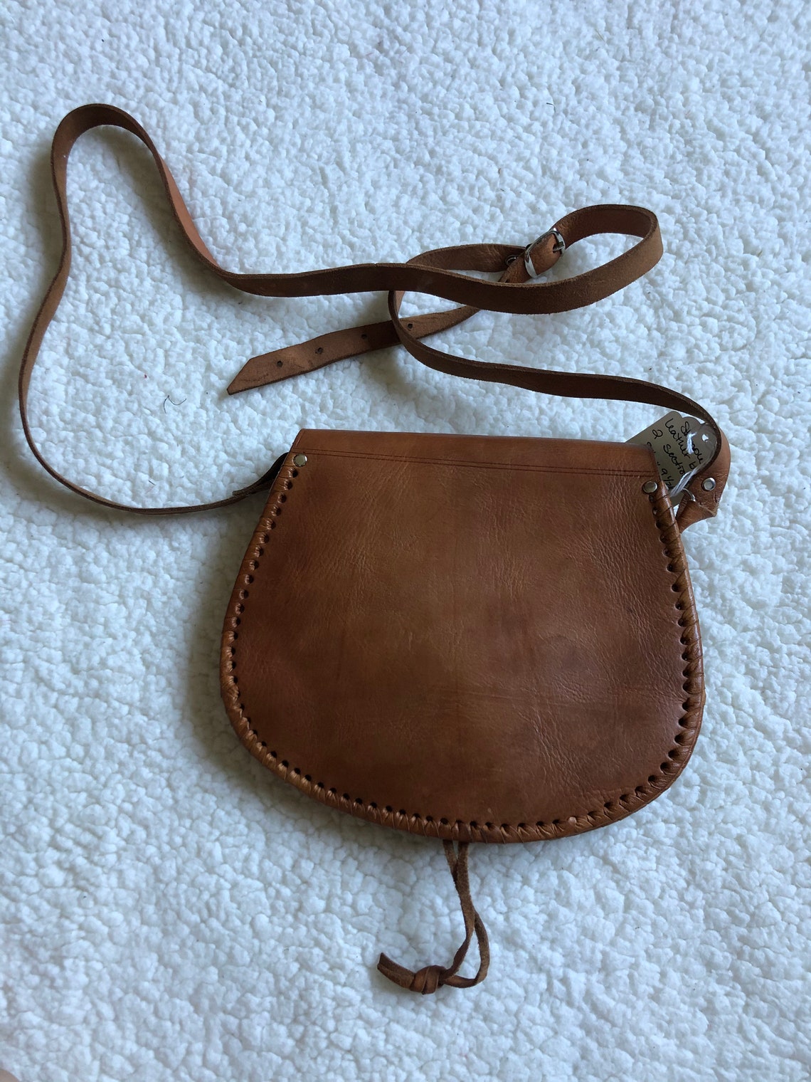 Vintage Gestempelte Ledertasche Mit Schnitt | Etsy