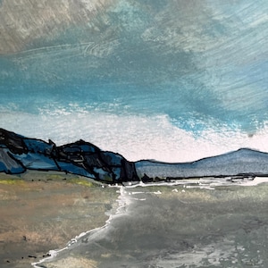 Da ovest dell'Irlanda alla spiaggia di Blue Hills - A4 acrilico