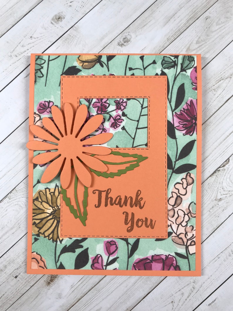 Thank You Handmade Card Set Etsy