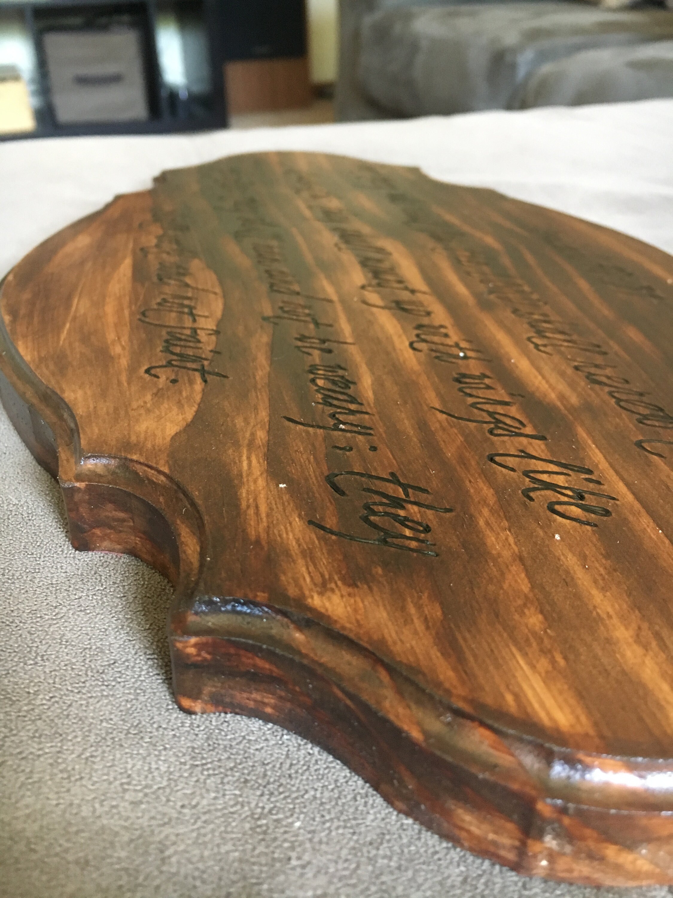 Custom Made Wood Burned Plaque Etsy