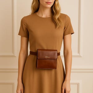 Leather Belt Bag- Stell