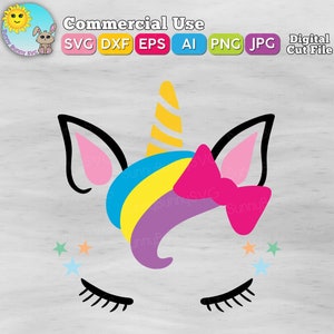 Unicorn Cara Svg Unicornio Svg Pestanas Svg Unicornio Etsy Princesa celestia princesa luna crepusculo chispa rareza pony, cara de unicornio, rosa, purpura y verde unicornio ilustracion, vertebrado, dibujos animados, personaje de. etsy