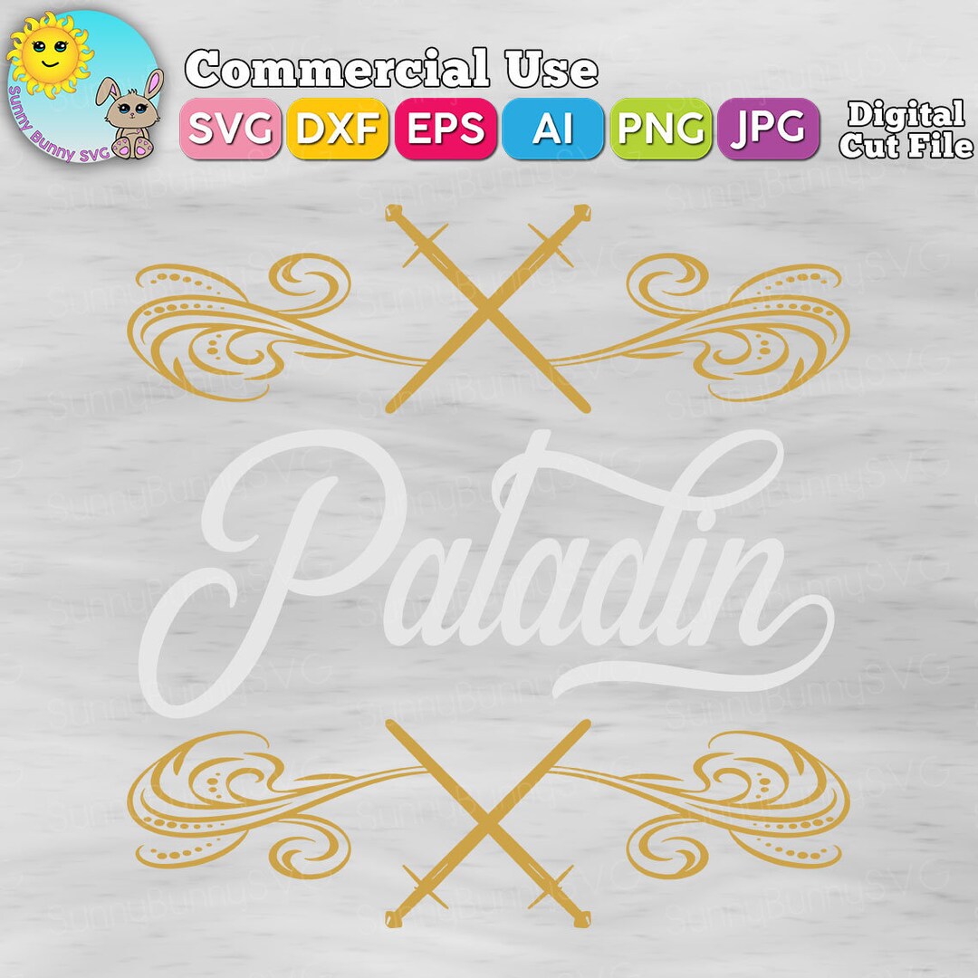 Paladin SVG Dungeons and Dragons Dnd D and D Dungeon Master D20 Dice