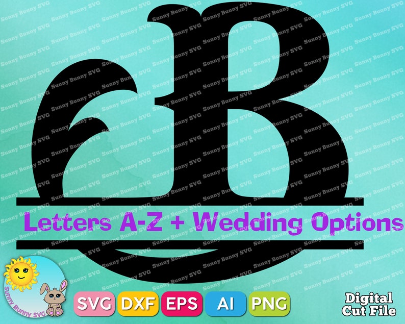 Download Aphabet Font Ai Eps Png Dxf Silhouette Cricut Jpg Digital Cut File Split Monogram Personal Monogram Letters Wedding Monogram Svg Clip Art Art Collectibles Vadel Com