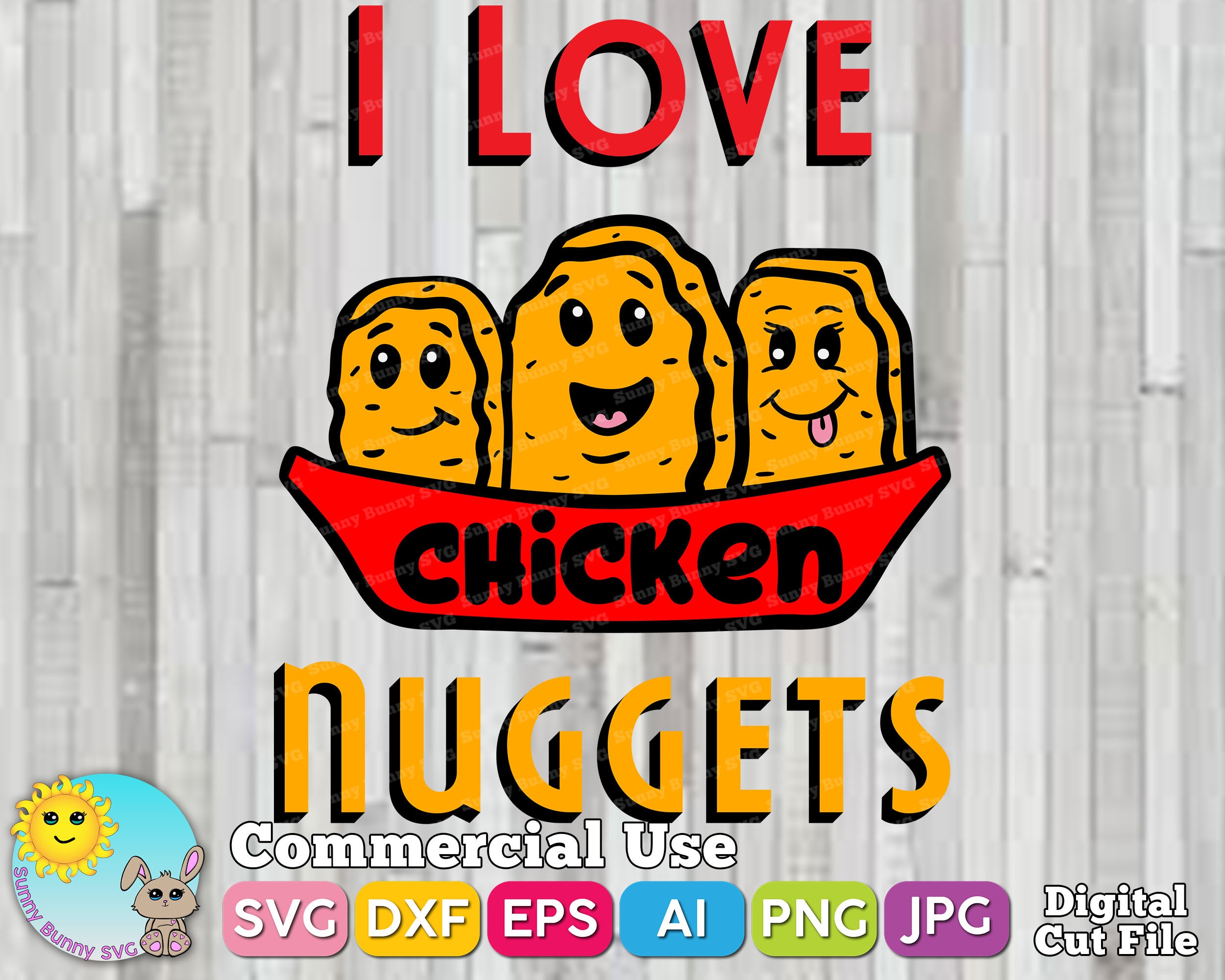 Nug Life Svg Chicken Nuggets Svg Cartoon Svg 