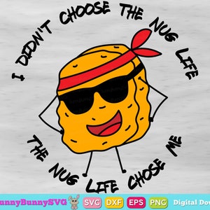 nug life svg / nuggets de pollo svg / comida rápida svg / pollo tierno svg / Camisa svg / kawaii comida linda / foodie svg / sublimación png