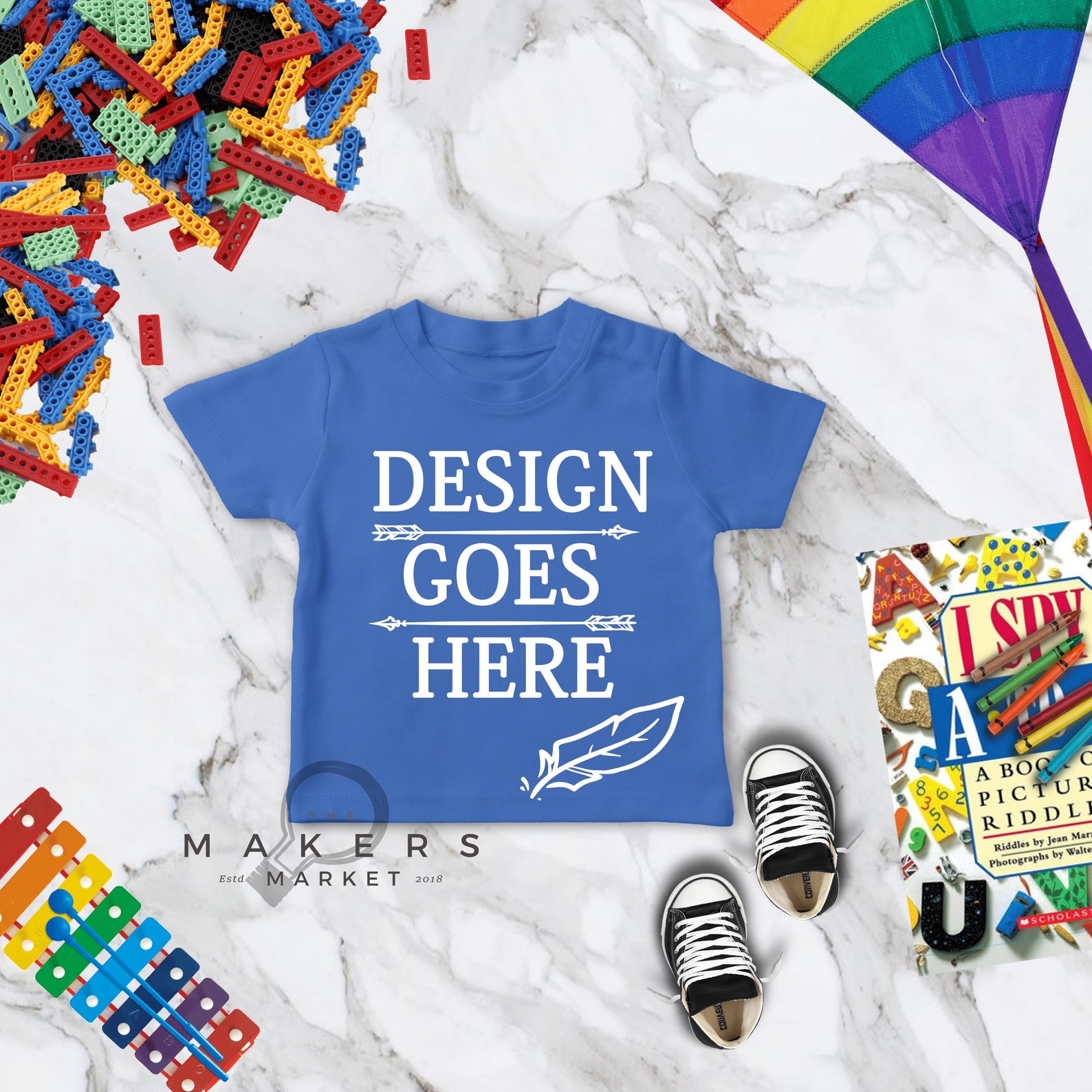 Blue Toddler Shirt Mockup/ Toddler Tee Mockups/ Baby TShirt Etsy